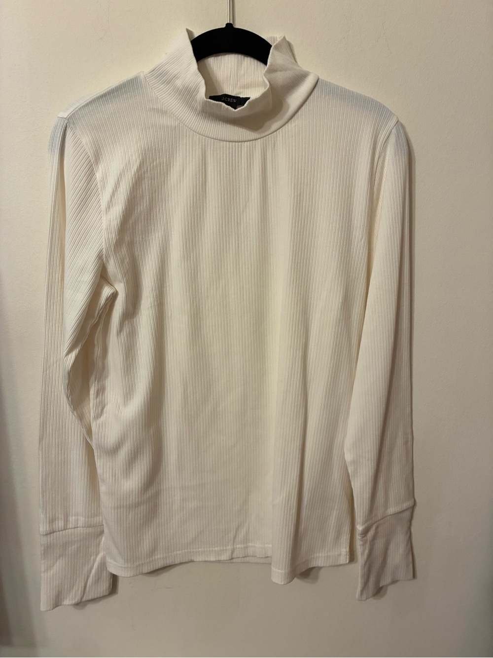 J. Crew ivory ribbed turtleneck size XL